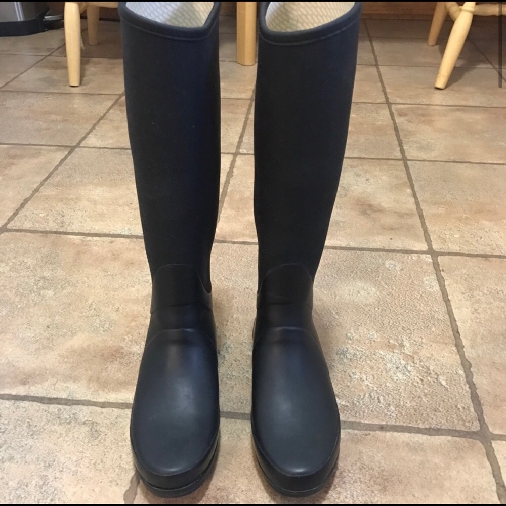 HUNTER Black Matte Rain Boots